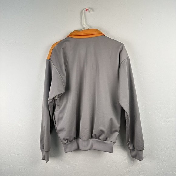 Vintage Pro Spirit Zip Up Jacket Men’s Size M Polyester Color Block Gray Orange - Picture 5 of 7